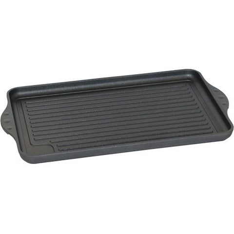 Grillplaat geribbeld Eurolux 43 x 28 cm