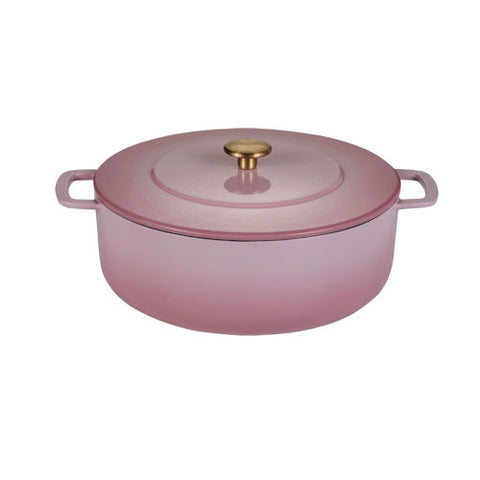 Braadpan gietijzer roze Combekk