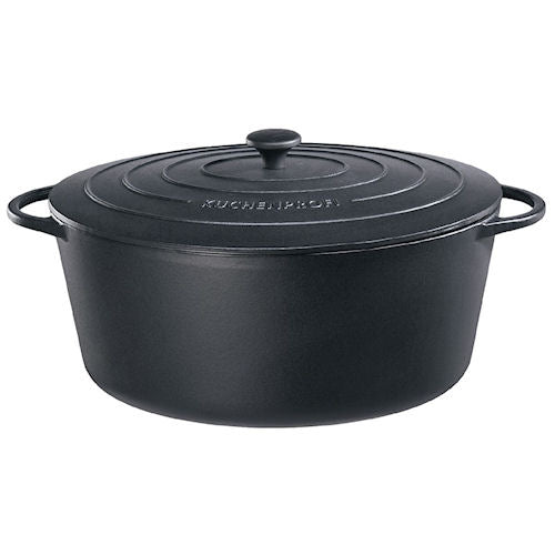 Braadpan zwart ovaal Provence Küchenprofi