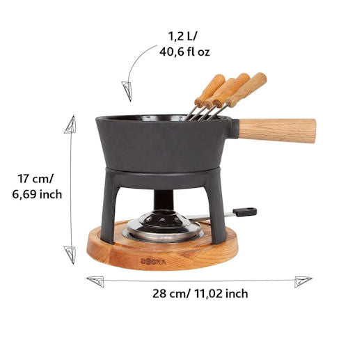 Kaasfondueset Pro 1,2 ltr Boska