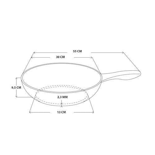 Wok met steel Apollo Demeyere (30 cm)
