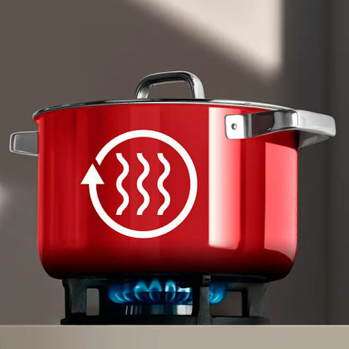 Pannenset 4 dlg Fusiontec 2.0 WMF rood