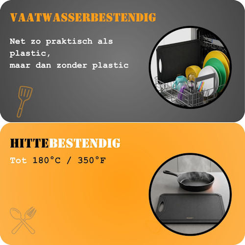 Snijplank Homey`s zwart fiber