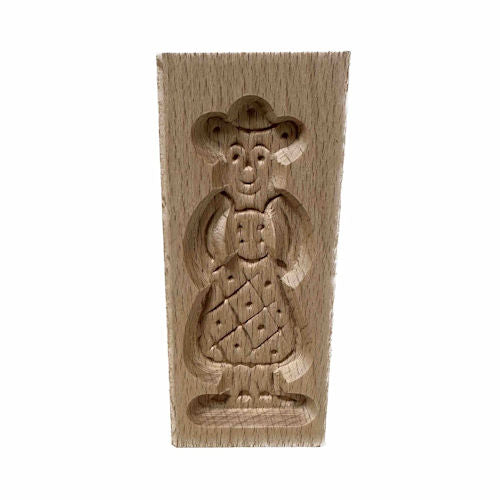 Speculaasplank mini man - vrouw Beukenhout