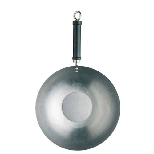 Wok plaatstaal 30 cm