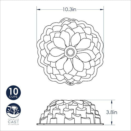 Nordic Ware bakvorm Blossom Bundt