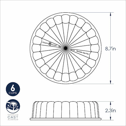Nordic Ware bakvorm Charlotte