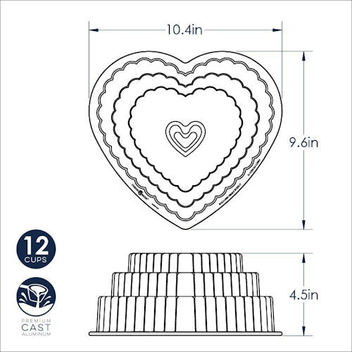 Nordic Ware Bakvorm Hart