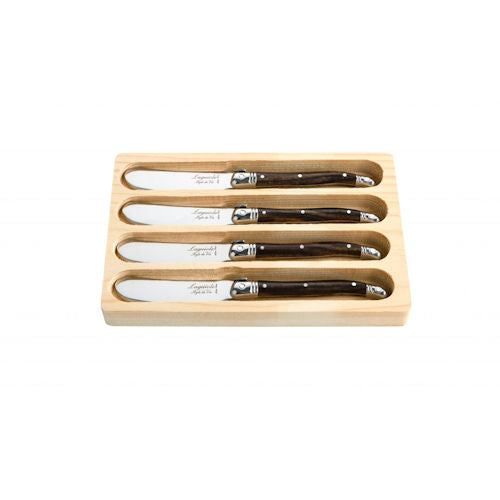 Laguiole botermes 4 dlg Dark Wood