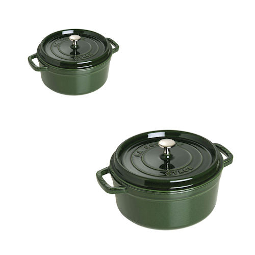 Braadpan gietijzer Staub basilicumgroen