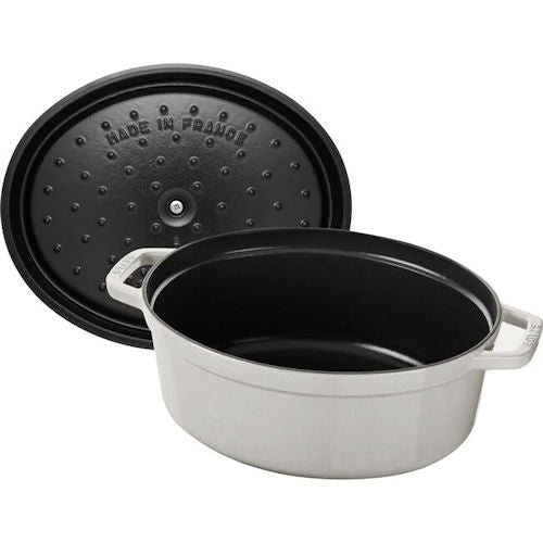 Braadpan Staub White Truffel ovaal 31 cm