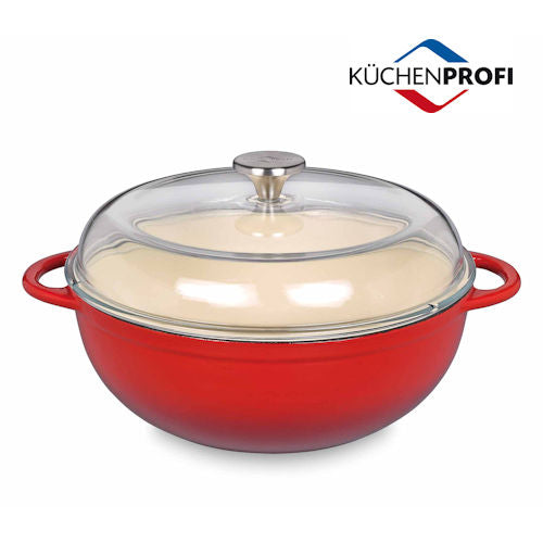 Hapjespan 28 cm Kuchenprofi Marmite (rood)