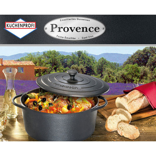 Braadpan zwart ovaal Provence Küchenprofi