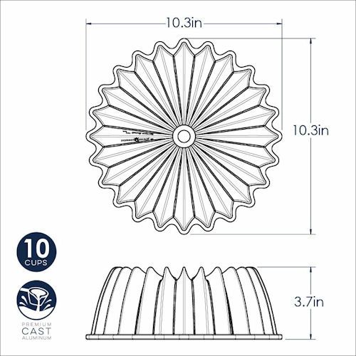 Nordic Ware bakvorm Brilliance Bundt
