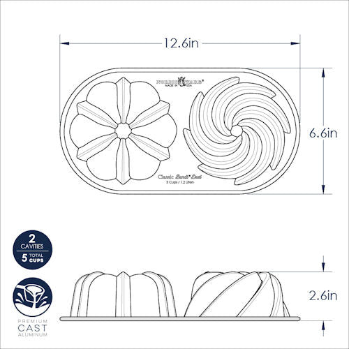 Nordic Ware Classic bundt Duo