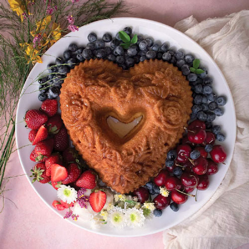 Nordic Ware bakvorm Floral Hart