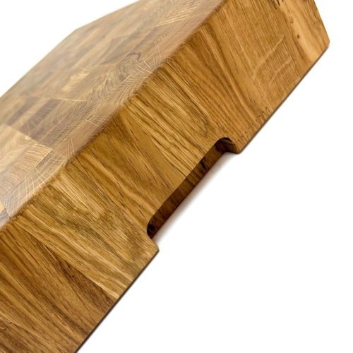 Butcher block 40 x 40 cm VD5 Eiken Kopshout hakblok