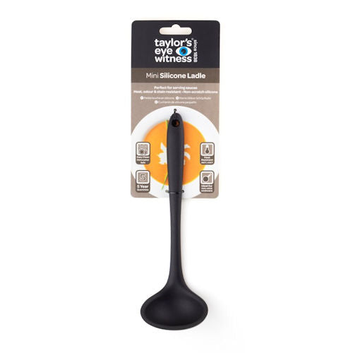 Kooklepel 21 cm zwart