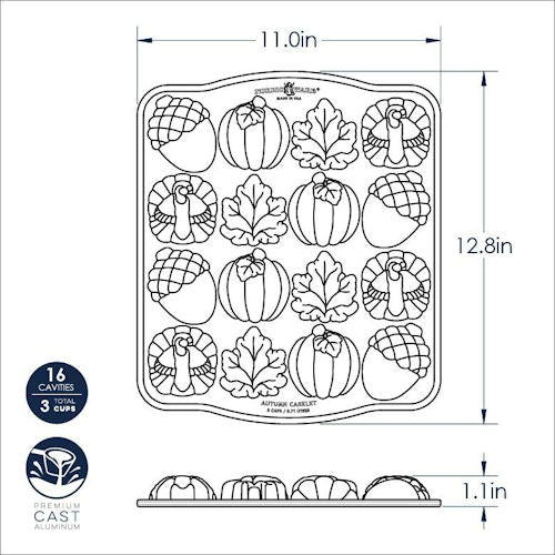 Nordic Ware bakvorm Autumm Cakelet