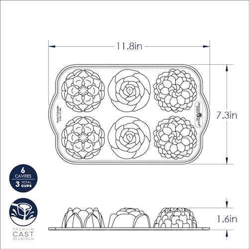 Nordic Ware bakvorm Floral