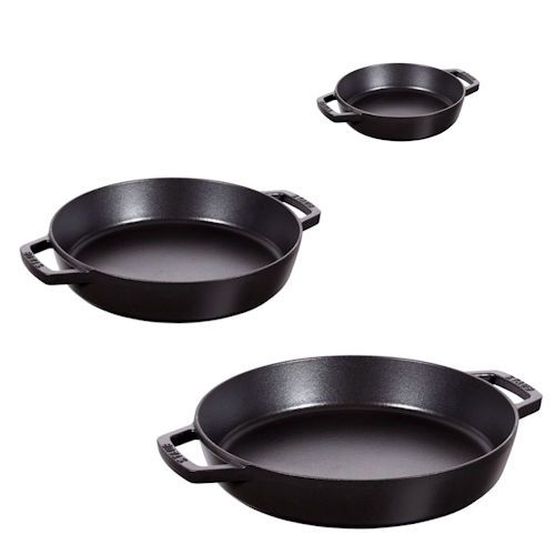 Paellapan met 2 handgrepen Staub