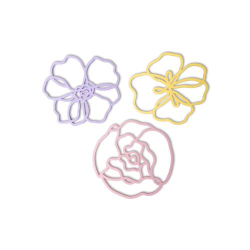 Pannenonderzetter Bloemen siliconen