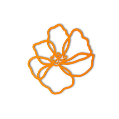 Pannenonderzetter Bloemen siliconen