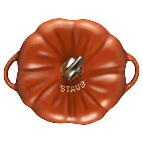 Pompoen cocotte 12 cm keramiek