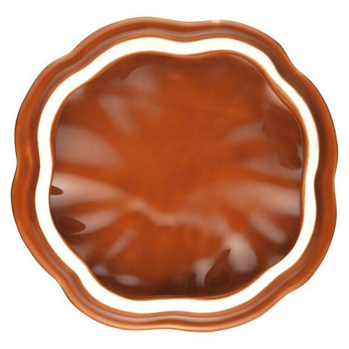 Pompoen cocotte 12 cm keramiek