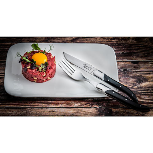 Steakmessenset Luxury Laguiole Ebbenhout