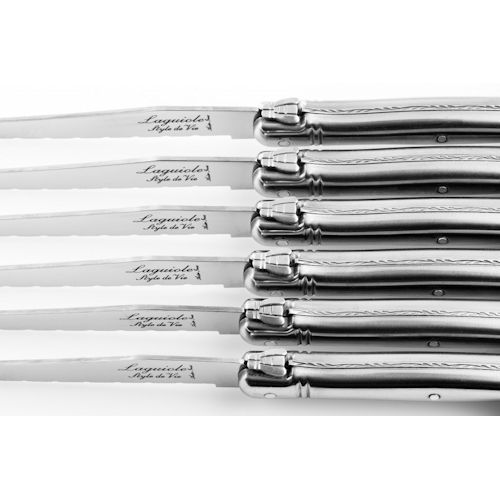 Laguiole steakmessen set Premium RVS