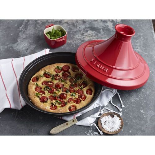 Tajine 28 cm rood of wit Staub