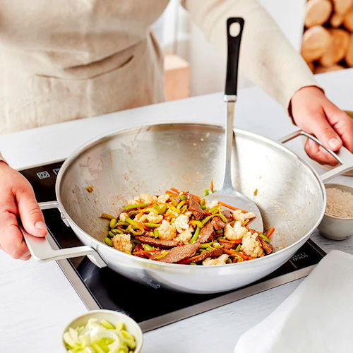 Wok met 2 grepen Industy 30 cm Demeyere