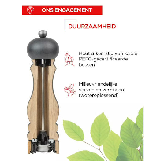 Zoutmolen U select Choco 12 cm