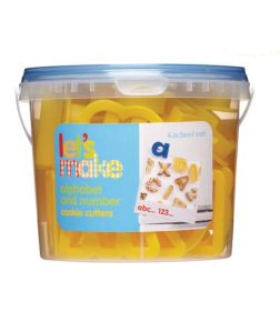 Uitsteekset alfabet en nummers