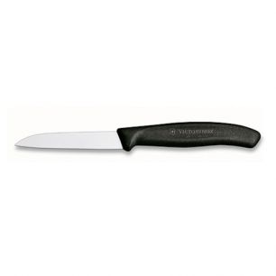 Schil groentemesje recht "Victorinox" (zwart)