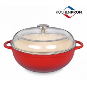 Hapjespan 28 cm Kuchenprofi Marmite (rood)