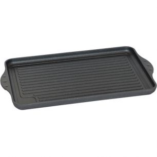 Grillplaat geribbeld Eurolux 43 x 28 cm