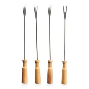 Fonduevorken Eiken 4 stuks