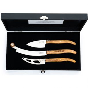 Laguiole Kaasmessenset olijfhout