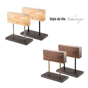 Messenblok magnetisch Walnoot of Eiken
