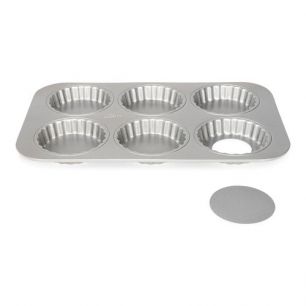 Mini quichevorm 6 vaks met losse bodem
