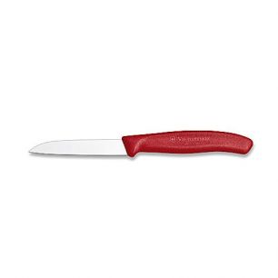 Schil groentemesje recht "Victorinox" (rood)