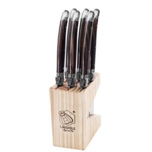 Steakmessen set Premium darkwood
