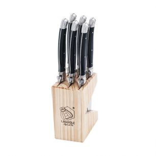 Laguiole Steakmessen set Premium zwart